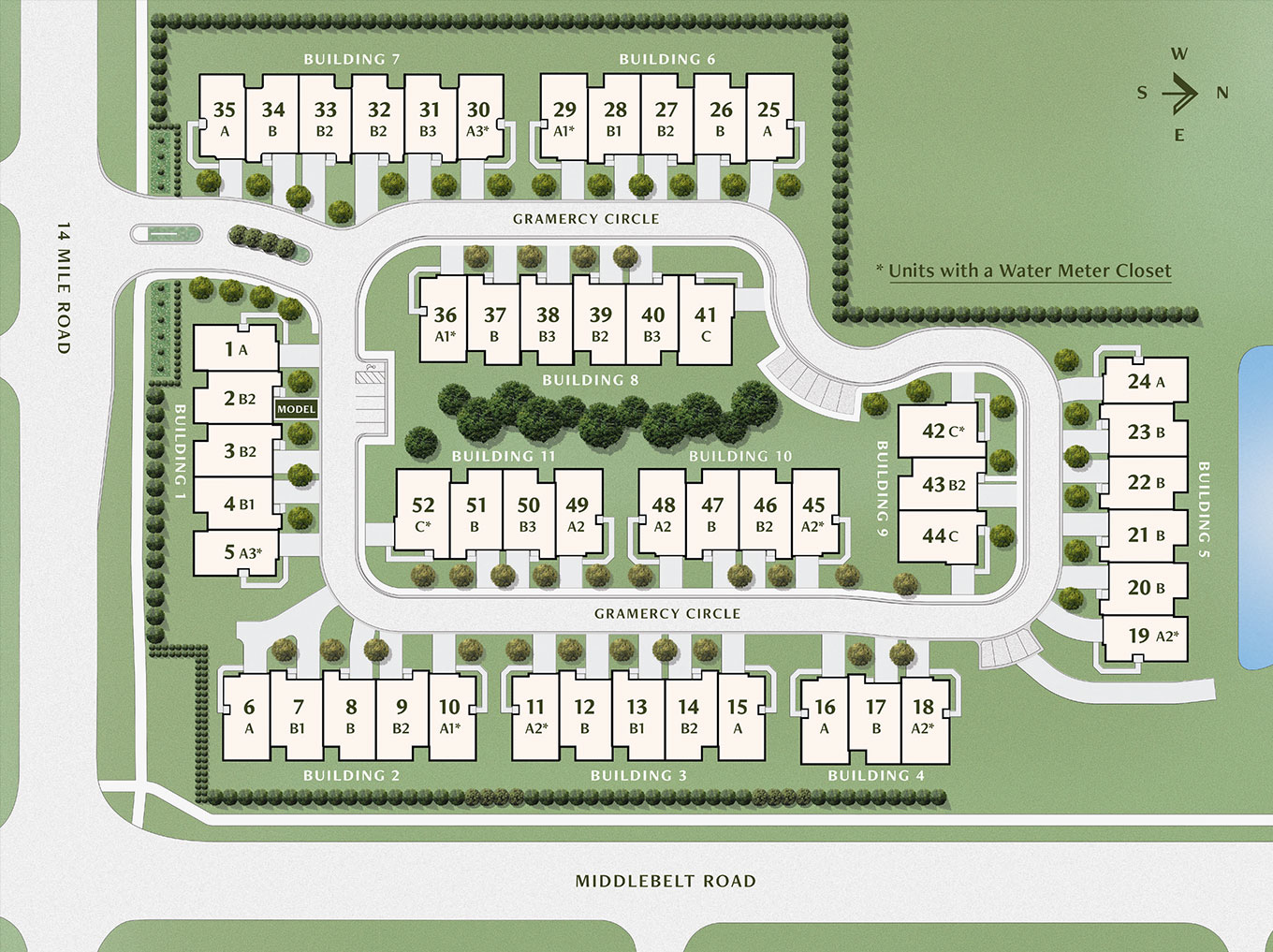 Gramercy Ridge Site Plan | West Bloomfield New Construction