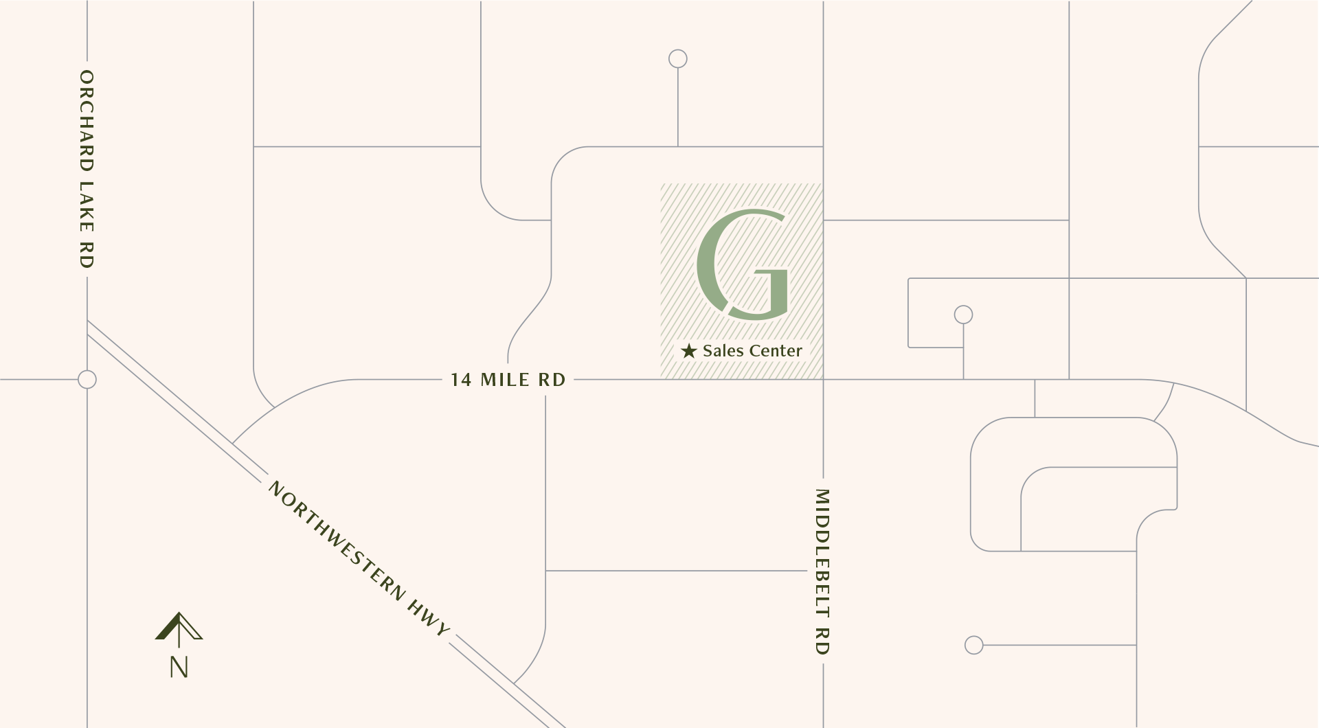 Gramercy Ridge Location Map | West Bloomfield New Construction