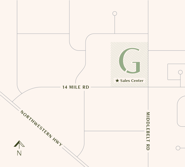 Gramercy Ridge Location Map | West Bloomfield New Construction