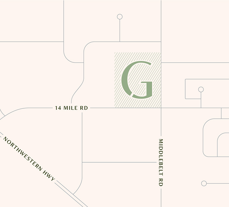 Gramercy Ridge Location Map | West Bloomfield New Construction