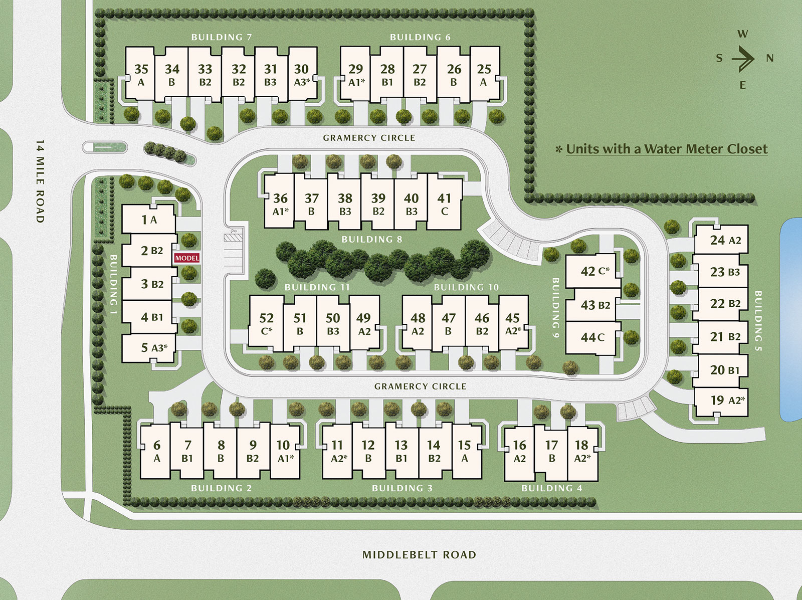 Gramercy Ridge Site Plan | West Bloomfield New Construction